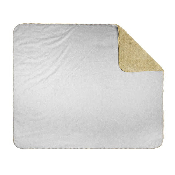 Full Color Sublimated Sherpa Lined Micro Mink Throws - 50 X 60