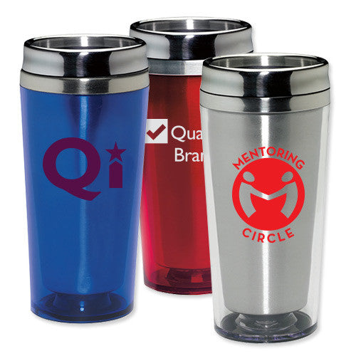 30 Oz. Rossmoor Stainless Steel Tumblers - Stainless Steel Mugs with Logo -  Q328711 QI