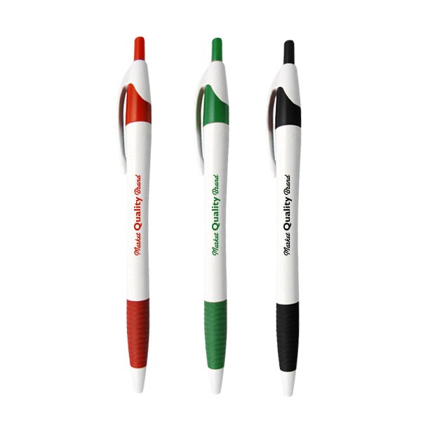 White Barrel European Design Ballpoint Pen