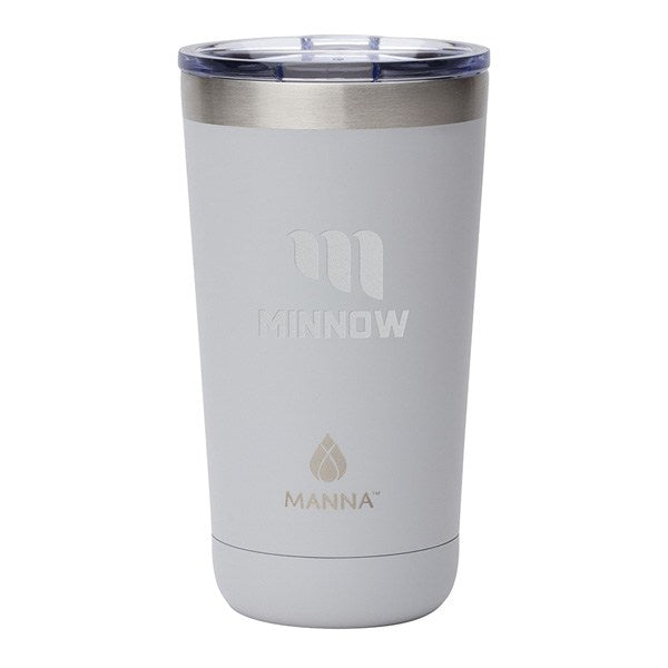 Reduce 20oz Aspen Vacuum Insulated Stainless Steel Glass Tumbler with Lid  and Straw White