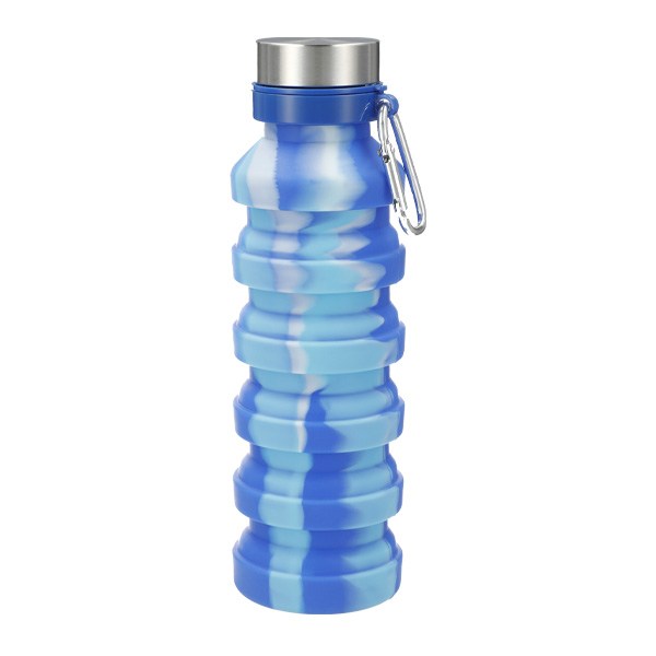 18oz Zigoo Silicone Collapsible Tie Dye Bottle - Water Bottles with Logo -  Q577111 QI