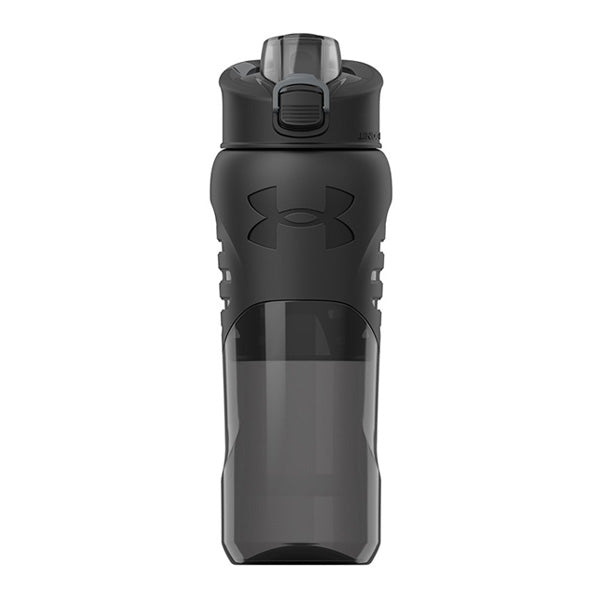 Under Armour 24oz Grip Water Bottle, Pro Lid Cover, Silicone Body Grip,  Shatter Proof 