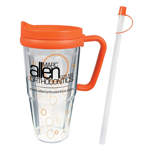 16 Oz. Thermal Travel Mug - Clear Film Insert - Travel Mugs with Logo -  Q241522 QI