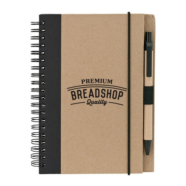 5 x 7 Notebook & Pen Set - Notebooks with Logo - Q801765 QI