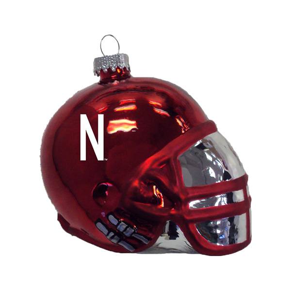 3.25 Inch Glass Football Helmet Ornaments - Ornaments with Logo - Q905911 QI