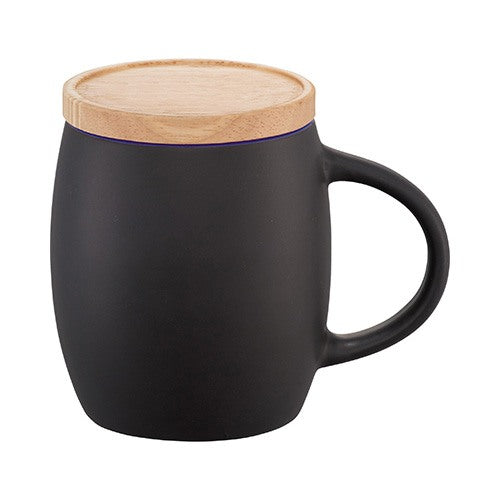 Hearth Coffee Mug with Wood Lid Coaster - 14 oz.