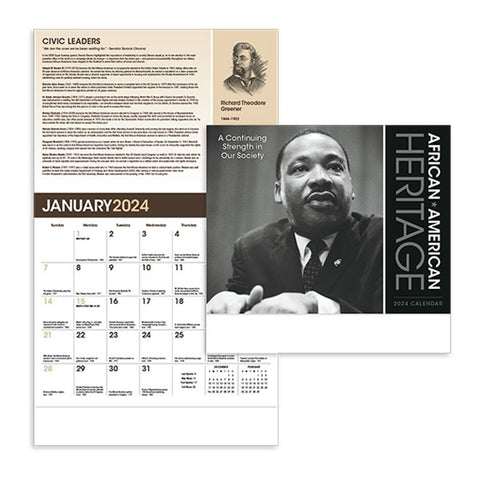 Custom African-American Heritage: Dr. M Luther King Jr. Calendar ...