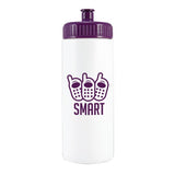 20 Oz. Clear Sports Bottle - Flip Straw Lid - Plastic Sports Bottles with  Logo - Q232722 QI