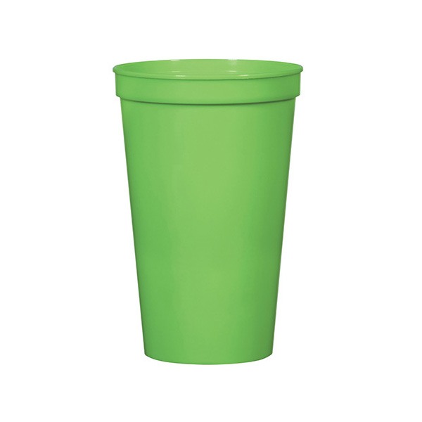 Neon Green Stadium Cups, Neon Green Cups, Neon Green Party Cups