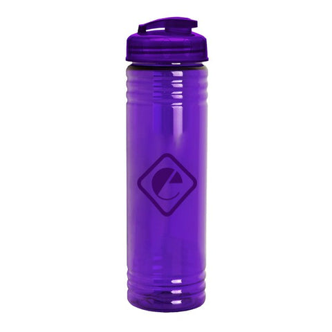 Clear Impact Halcyon Water Bottle with Flip Straw - 24 oz.