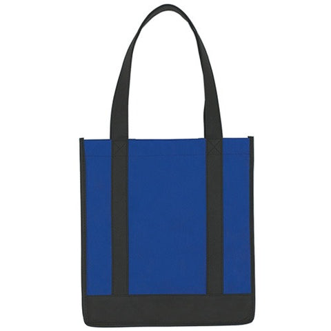 Custom Two-Tone Non-Woven Shopper Tote Bags (12