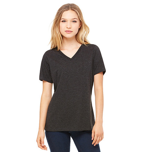 Women's Jersey Short Sleeve Deep V-neck Tee Bellacanvas 