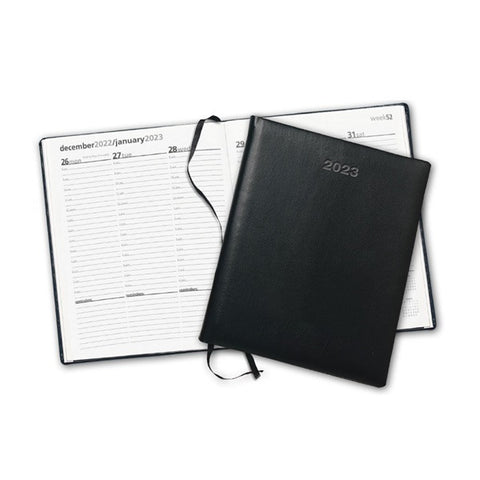 Symphony Debossed Weekly Desk Planner - Planners with Logo - Q425722 QI