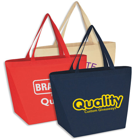 Custom Polypropylene Non-Woven Budget Shopper Tote Bags (Q468311) - Eco ...