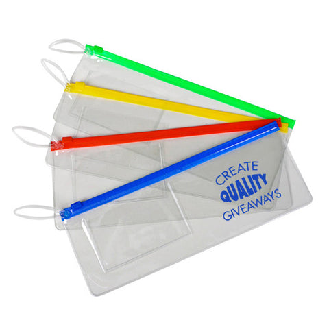 Clear School Pouches - Pencil Cases with Logo - Q528411 QI