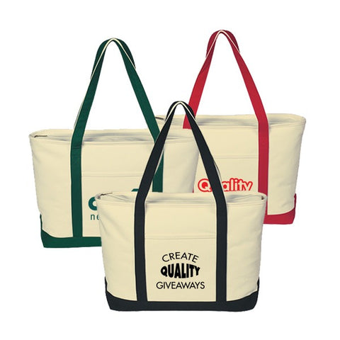 Custom Large Heavy Cotton Canvas Boat Tote (24 oz) (Q559311) - canvas ...