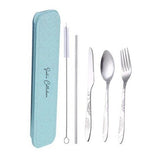 Custom Cute Squirrel Couple Cutlery Set (Personalized