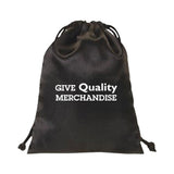 Satin Drawstring Gift Bag  Imprinted with Logo (Q870375)