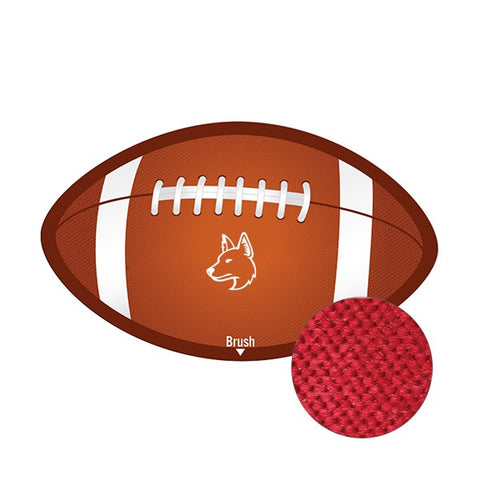 7 Two-Toned Foam Footballs - Stress Relievers with Logo - Q320311 QI