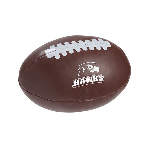 7 Two-Toned Foam Footballs - Stress Relievers with Logo - Q320311 QI