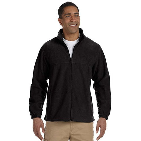 Harriton Men's 8 oz. Full-Zip Fleece - Jackets with Logo - Q985465 QI