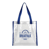 Arete Clear Vinyl Stadium Compliant Tote Bag with Zipper